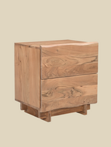 Alder Two Drawer Bedside Table