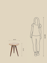 Ben Agate Side Table - Beige