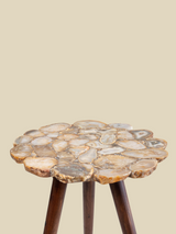 Ben Agate Side Table - Beige