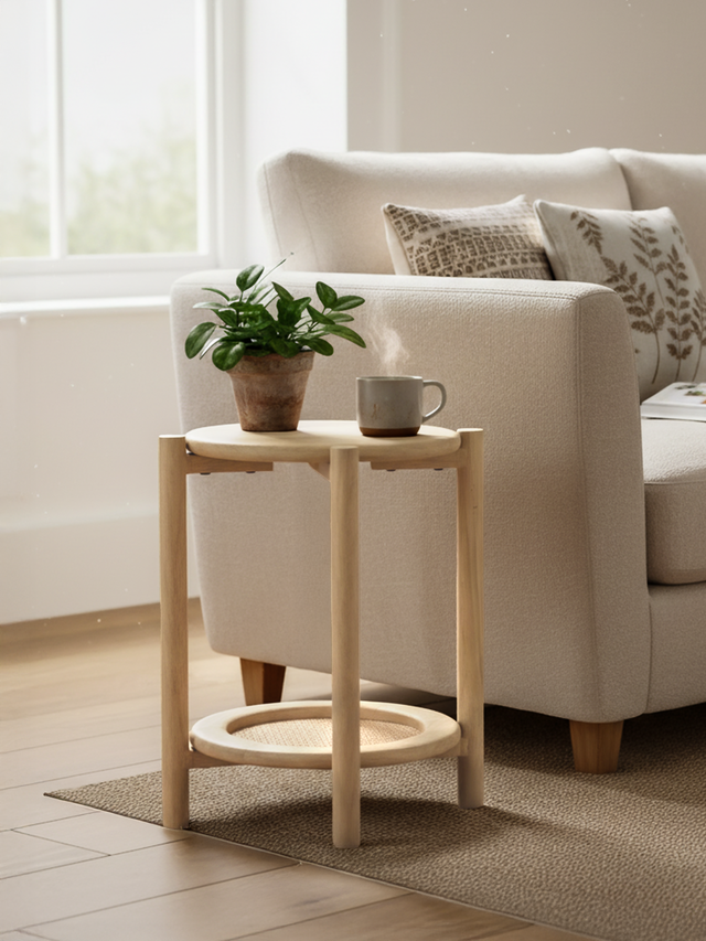 Elora Rattan Side Table