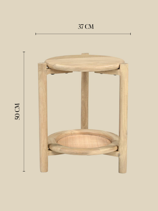 Elora Rattan Side Table
