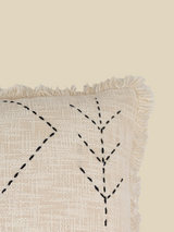 Kuro Embroidered Cotton Cushion