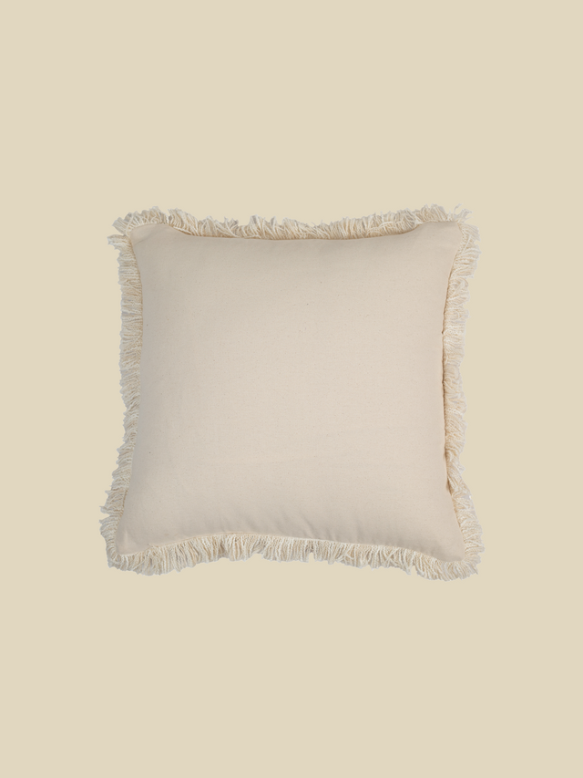 Kuro Embroidered Cotton Cushion
