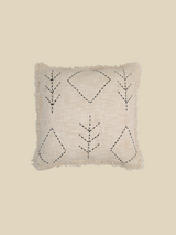 Kuro Embroidered Cotton Cushion