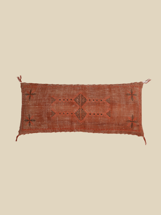Coral Dream Cotton-Linen Cushion