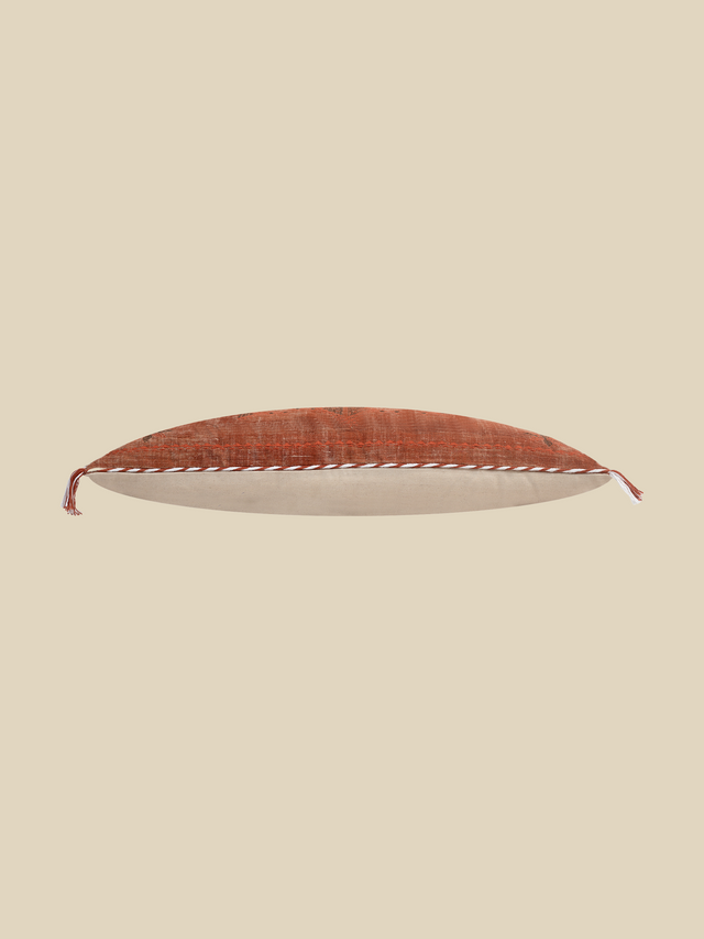Coral Dream Cotton-Linen Cushion