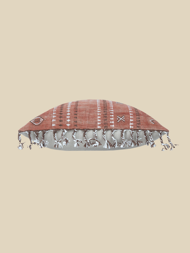Cyril Coral Cotton-Linen Cushion