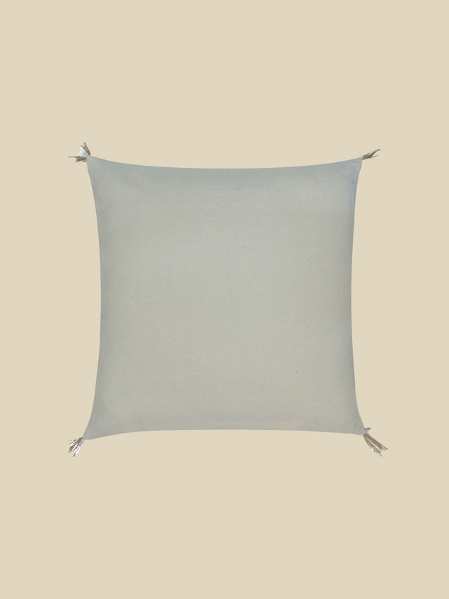 Liora Embroidered Linen-Cotton Cushion