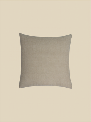 Nomad Floral Embroidered Cotton–Linen Cushion - Blue