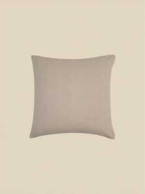 Nomad Floral Embroidered Cotton–Linen Cushion - Green