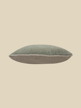 Silvia Green Cotton Boucle Cushion