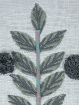 Ishani Embroidered Cotton Cushion - Green