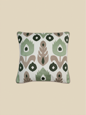 Yana Embroidered Cotton Cushion