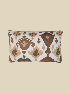 Claude Embroidered Cotton Cushion