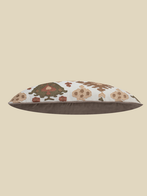 Claude Embroidered Cotton Cushion