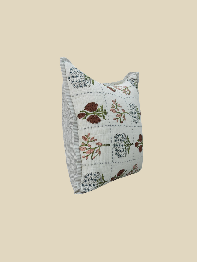 Sayani Embroidered Cotton Cushion
