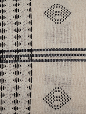 Kayali Black & White Cotton Cushion