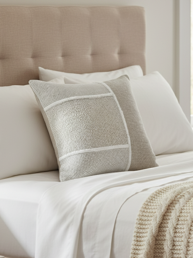 Lyric Cotton-Wool Cushion