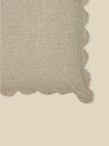 Zina Cotton-Linen Beige Cushion