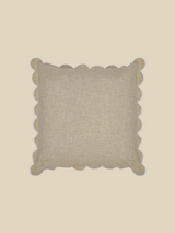 Zina Cotton-Linen Beige Cushion