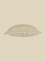 Zina Cotton-Linen Beige Cushion