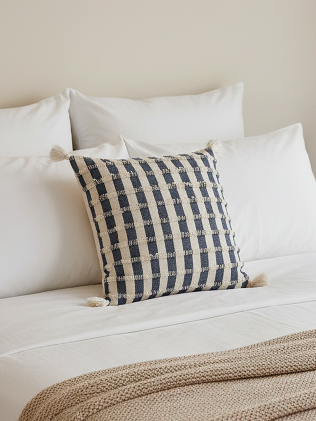 Nautica Cotton Indigo Cushion