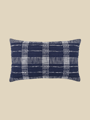 Talia Blue Cotton Cushion