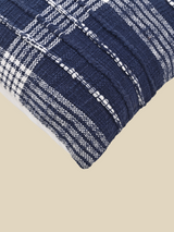 Talia Blue Cotton Cushion