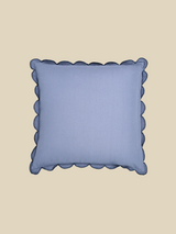 Zina Cotton-Linen Blue Cushion