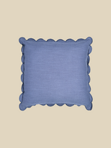 Zina Cotton-Linen Blue Cushion