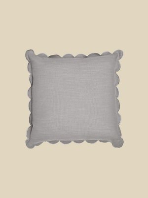 Zina Cotton-Linen Grey Cushion