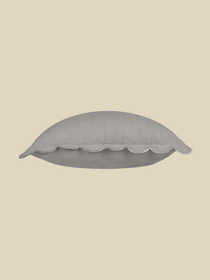 Zina Cotton-Linen Grey Cushion