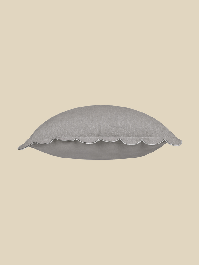 Zina Cotton-Linen Grey Cushion