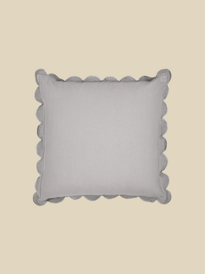 Zina Cotton-Linen Grey Cushion