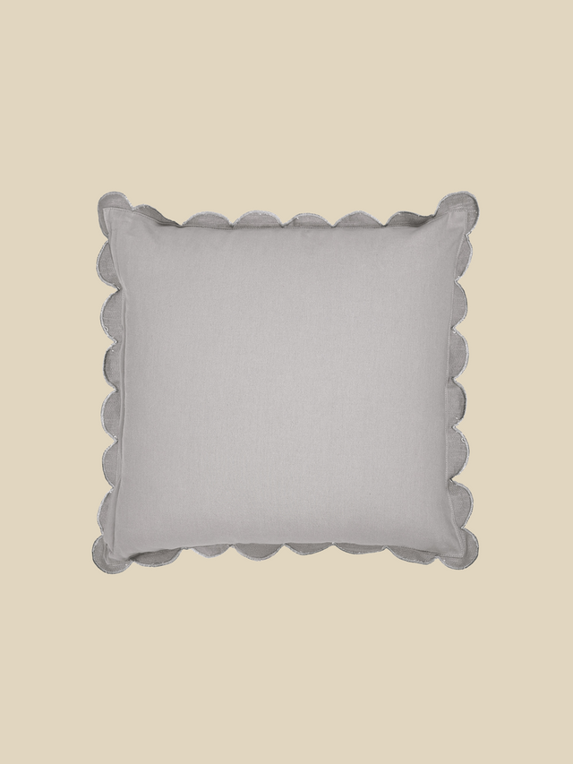 Zina Cotton-Linen Grey Cushion
