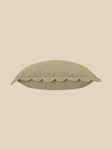 Zina Cotton-Linen Olive Green Cushion
