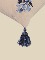 Elm Embroidered Cotton Cushion