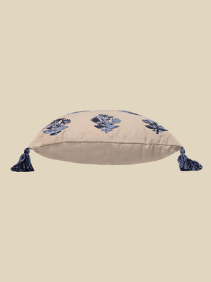 Elm Embroidered Cotton Cushion