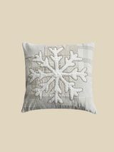 Festive Charm Embroidered Cotton Blend Cushion