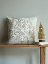 Festive Charm Embroidered Cotton Blend Cushion