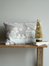 Holiday Charm Cotton Chambray Cushion