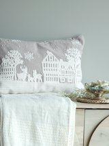 Holiday Charm Cotton Chambray Cushion
