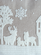 Holiday Charm Cotton Chambray Cushion
