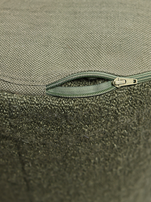 Oliva Green Pouffe