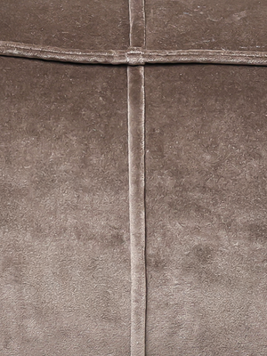Verdure Grey Cotton Pouffe