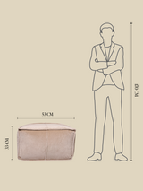 Verdure Beige Cotton Pouffe