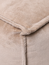 Verdure Beige Cotton Pouffe