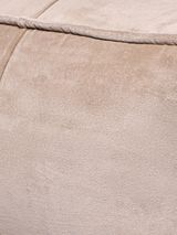 Verdure Beige Cotton Pouffe