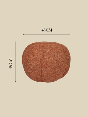Linden Rust Pouffe