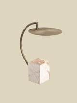 Ambrose Marble-Iron Side Table